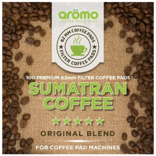 Aromo SUMATRA 62mm Senseo Unwrapped Compatible Coffee Pods